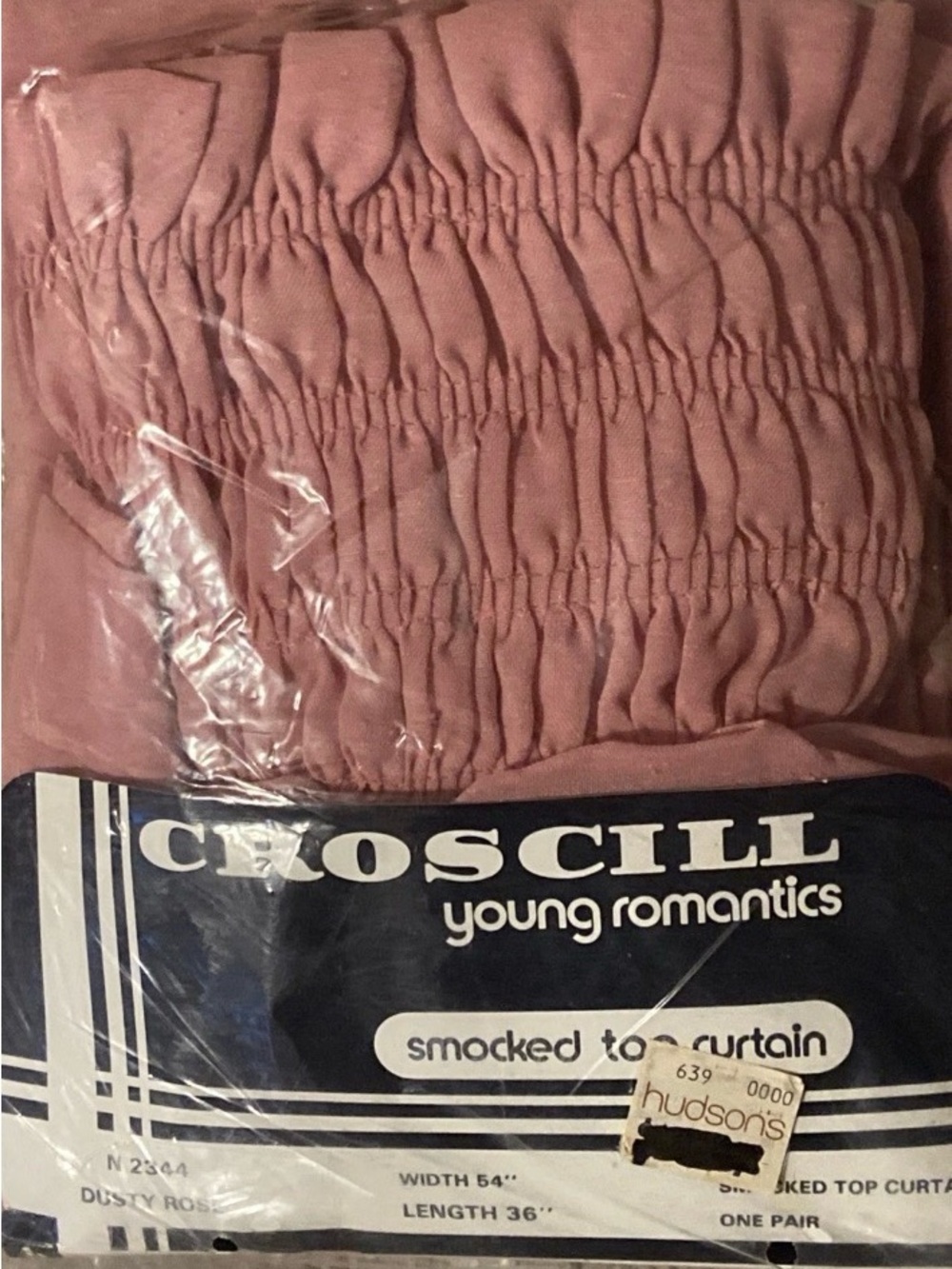 Croscill Smocked Top Curtain Pair in Dusty Rose